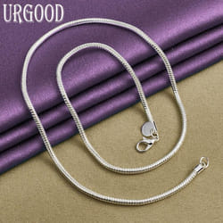 925 Sterling Silver 3mm Snake Chain Necklace - 60cm