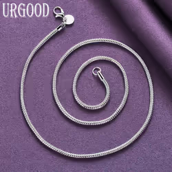 925 Sterling Silver 3mm Snake Chain Necklace - 60cm