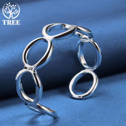 925 Sterling Silver Full Round O Bangle Bracelet Jewelry