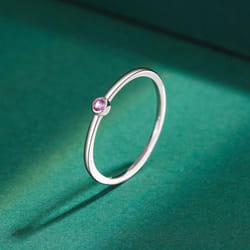Exquisite Fashion S925 Sterling Silver Rings For Women Real Cz Finger Engagement Bridal Rings Party Jewelry Valentine&apos;s Day Gifts - pink, 6
