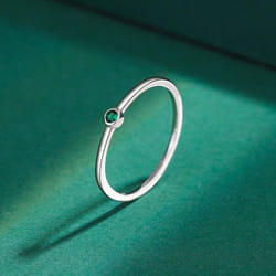 Exquisite Fashion S925 Sterling Silver Rings For Women Real Cz Finger Engagement Bridal Rings Party Jewelry Valentine&apos;s Day Gifts - green, 7