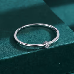 Exquisite Fashion S925 Sterling Silver Rings For Women Real Cz Finger Engagement Bridal Rings Party Jewelry Valentine&apos;s Day Gifts - green, 7