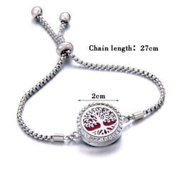 Perfume Bracelet Essential Oil Diffuser Aromatherapy Locket Bracelet Tree Of Life Stainless Steel Diffuser Bracelet