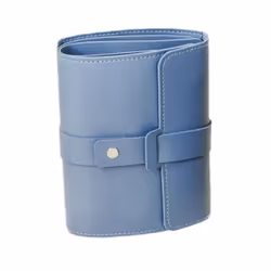 Bag Book Design Wear Resistant Lightweight Earring Storage Foldable Jewelry Earring Organizer Travel Earring - blue