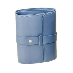 Bag Book Design Wear Resistant Lightweight Earring Storage Foldable Jewelry Earring Organizer Travel Earring - blue
