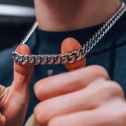 60cm Men's Cuban Punk Hip Hop Necklace