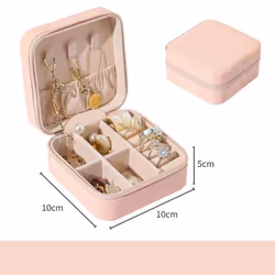 Travel Jewelry Case Storage Boxes Holder Portable Jewelry Box Jewelry Organizer Leather Storage Zipper Jewelers Joyero Packag ...