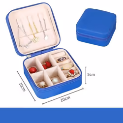 Travel Jewelry Case Storage Boxes Holder Portable Jewelry Box Jewelry Organizer Leather Storage Zipper Jewelers Joyero Packag ...