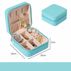 Travel Jewelry Case Storage Boxes Holder Portable Jewelry Box Jewelry Organizer Leather Storage Zipper Jewelers Joyero Packag ...