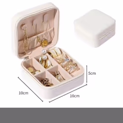 Travel Jewelry Case Storage Boxes Holder Portable Jewelry Box Jewelry Organizer Leather Storage Zipper Jewelers Joyero Packag ...