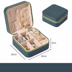 Travel Jewelry Case Storage Boxes Holder Portable Jewelry Box Jewelry Organizer Leather Storage Zipper Jewelers Joyero Packag ...