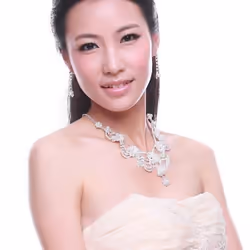 Women&apos;s Luxury Rhinestone Faux Pearl Necklace Earring Wedding Bridal Jewelry Set