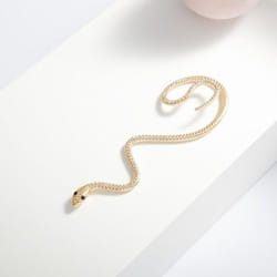 1 Pcs Fashion Dragon Ear Clip Cartilage Piercing Stud Sexy Women Jewelry Punk Style Twining Snake Shape Earrings Stud - gold