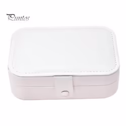 Jewelry Storage Box Earring Necklace Holder Large Capacity Multiple Compartments Lightweight Portable Jewelry Organizer - whi ...