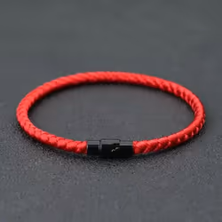 Grade A Keel Rope Bracelet Men Femme Lucky Red Thread Braclet Attract Mirco Magentic Couple Braslet Wealth Prosp - as the pic ...