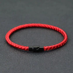 Grade A Keel Rope Bracelet Men Femme Lucky Red Thread Braclet Attract Mirco Magentic Couple Braslet Wealth Prosp - as the picture, redM 19.5cm 7.7Inch