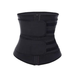 Sweat Waist Trainer For Women Trimmer Corset Weight Loss Belt Waist Shaper Slimming Corset - black, 3XL