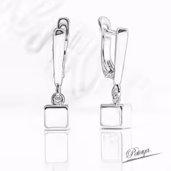 Pataya Rose Gold Color Square Cube Long Drop Earrings Women Unique High Quality Daily Metal Unusual Earrings