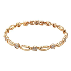 Fashion Gold Color Women Zircon Bracelets Light Luxury Accessories Jewelry