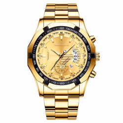 Men&apos;s Big Dial Quartz Watches Original Design Business Man&apos;s Wristwatches Top Luxury Best Gifts For Husband,family,friend - silver,black