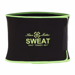 Neoprene Waist Trainer Men Shaper Tummy Control Shapewear Workout Waist Trimmer Fitness Sweat Belt - green, L