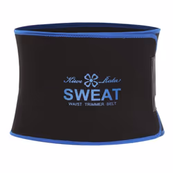 Neoprene Waist Trainer Men Shaper Tummy Control Shapewear Workout Waist Trimmer Fitness Sweat Belt - blue, S