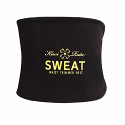 Neoprene Waist Trainer Men Shaper Tummy Control Shapewear Workout Waist Trimmer Fitness Sweat Belt - black, L
