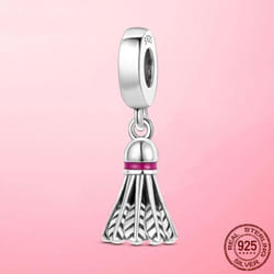 Sport Love Dangle Charm Fit Bracelet Necklace 925 Sterling Silver Skate Shoes Football Beads Pendant 925 Silver Original Jewelry - gold