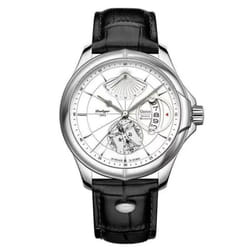 Men Watch Fashion Top Luxury Sport Men&apos;s Wristwatch Waterproof Luminous Leather Date Quartz Watches Man Clock - silver,silver