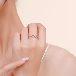 Tancise Classic 925 Sterling Silver  Zircon Ring Ladies Jewelry Wedding Promise Party Gift - silver, 9