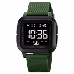 Sport Digital Watch Fashion Men&apos;s Watches Led Chronograph Date Countdown Electronic Wristwatch Waterproof Male Clock - b ...