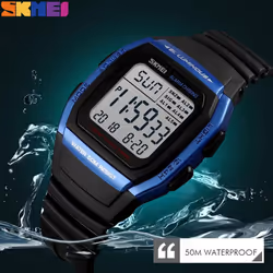 Skmei Mens Digital Countdown Chronograph Wrist Watch - Black