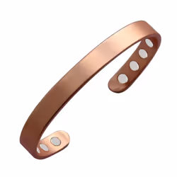 Copper Bracelet For Men And Women 99.9% Pure Copper Magnetic Bangle With 8pcs 3500 Gauss Magnets 6.8&quot; Adjustable Jewelry ...