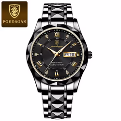 New Top Brand Luxury Man Wristwatch Waterproof Luminous Date Week Men Watches Stainless Steel Quartz Men's Watch Male - ...