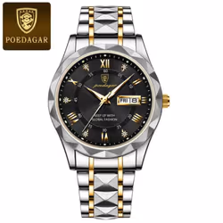 New Top Brand Luxury Man Wristwatch Waterproof Luminous Date Week Men Watches Stainless Steel Quartz Men's Watch Male - ...