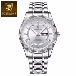 New Top Brand Luxury Man Wristwatch Waterproof Luminous Date Week Men Watches Stainless Steel Quartz Men's Watch Male - ...