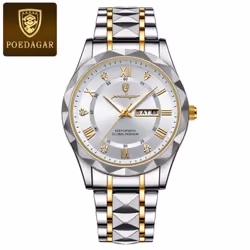 New Top Brand Luxury Man Wristwatch Waterproof Luminous Date Week Men Watches Stainless Steel Quartz Men's Watch Male - ...