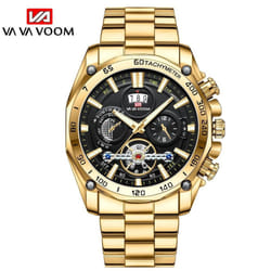 Va Va Voom Watches Mechanical Automatic Watch Men Tourbillon Sport Clock Casual Business Moon Wrist Watch Men's Mechanical Watches - gold
