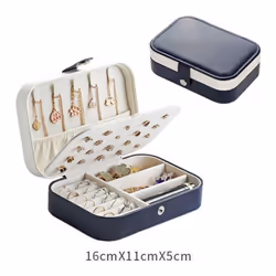 Button Storage Zipper Jewelers Organizer Container Box Portable Jewelry Box Jewelry Organizer Display Travel Jewelry Case Box ...