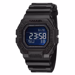 Smael Digital Watch Men Sports Waterproof Stopwatch Alarm Clock Rubber Strap Military Wristwatches 8059 Sport Watches Led Dig ...