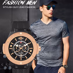 Va Va Voom Creative Hollow Perspective Window Calendar Fashion Student Watch Silicone Waterproof Men&apos;s Sports Q - rose gold,black, With Packaging