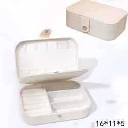 Button Storage Zipper Jewelers Organizer Container Box Portable Jewelry Box Jewelry Organizer Display Travel Jewelry Case Box ...