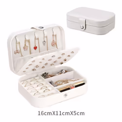 Button Storage Zipper Jewelers Organizer Container Box Portable Jewelry Box Jewelry Organizer Display Travel Jewelry Case Box ...