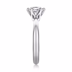 Bague Ringen 1.0 Carat D Color Moissanite Wedding Rings For Women Top Quality 18k White Gold Color 925 Sterling Silver Jewelry - white, 9