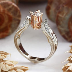 Real 100 %s925 Silver Rings Flower Shape Cubic Zircon Ring Bijoux For Women Silver 925 Jewelry Bizuteria Pure Zircon Stone Box - silver, 7