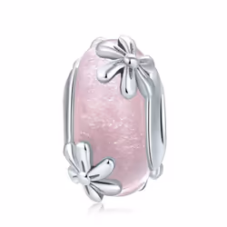 Bamoer 4 Styles Genuine 925 Sterling Silver Star Flower European Murano Glass Beads Fit Bracelets - SCC860