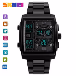 Skmei Sport Men Digital Display Multifunction Watch - Black