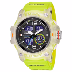 Smael Military Watch Quartz Wristwatches Sport 50m Waterproof Alarm Clock Light Analog Digital Male Clocks 8007 Mens Watches  ...