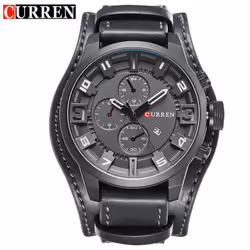 Curren Men&apos;s Watches Brand Luxury Fashion&casual Business Quartz Watch Date Waterproof Wristwatch Hodinky 8225 - grey