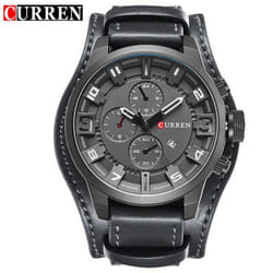 Curren Men&apos;s Watches Brand Luxury Fashion&casual Business Quartz Watch Date Waterproof Wristwatch Hodinky 8225 - grey
